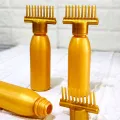 Hair Oil Bottle With Comb | Best For Dandruff & Hair Fall | Anti Lice Comb | Imported Multipurpose Applicator |. 