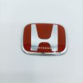 HONDA STEERING LOGO RED AND CHROME. 