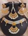 JEWELLER New Jewelry Set For Woman Pearl Golden Necklace Earring Jhumka Set For Woman Girl. 