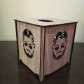 Laser Cut Tissue Box, Roll Tissue Holder, Dressing and Kids Table, Beautiful Home Décor, Beige Color, Smart Man. 