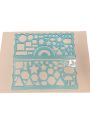 Pack of 2 Kids Stencil Scale Set Best Quality | Shape Stensils For Easy Shapes Drawing And Learning. 
