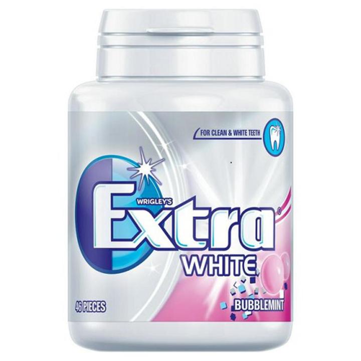 Extra White Bubblemint Chewing Gum Sugar Free 46 Pieces 64g