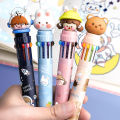 Sweet Journal 10 Colors Cartoon Ball Pen Art Marker Colorful Ballpoint Pens Diary Journal Drawing Pens. 