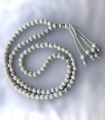 100 Beads White Feroza Prayer Beads (8MM) Tesbih-Tasbih-Tasbeeh-Misbaha-Masbaha-Subha-Sebha-Sibha-Worry Beads-Rosary. 