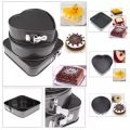 1 piece Cake Baking Spring Form Cake Pan 22,24 and 26cm, Round Square Heart Shaped Molds Non Stick Oven Baking Trays Cake Mold Bakeware Baking Tools. 