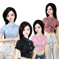 1/31/4 MSD BJD doll clothes DD SD ball joint doll fashion low rise denim shorts, crop button, t-shirt toy accessories girl gift. 