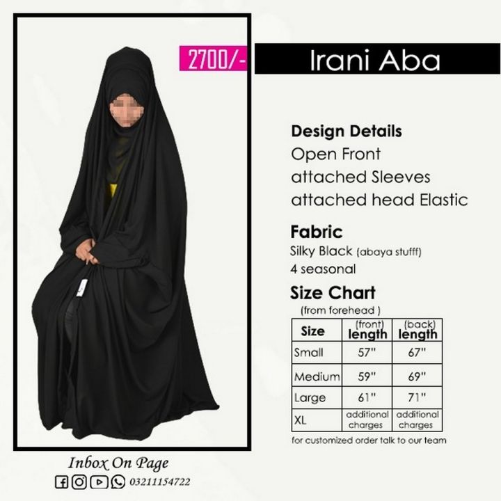 Iraqi Aba -  Black  Aba by Kisaa