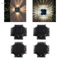 Waterproof Wall Light Sconce Outside Yard Warm Polysilicon. 