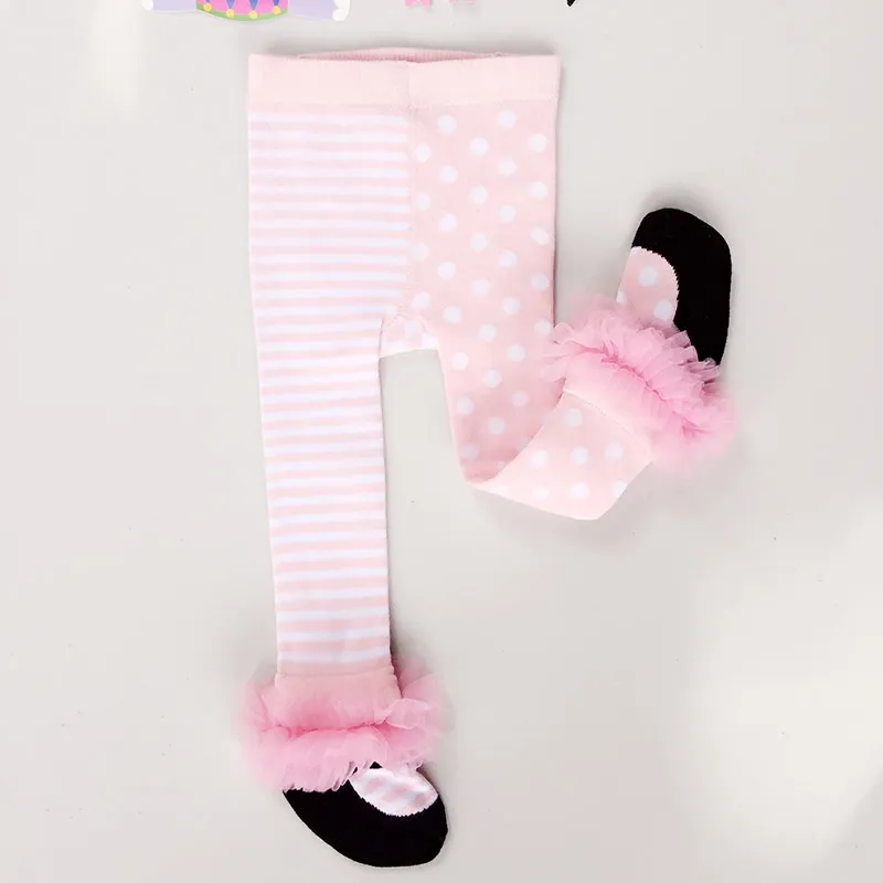 Baby Tights Cute Lace Bows Newborn Baby Girl Tights Soft Cotton Girls Lace Leggings Daraz.pk