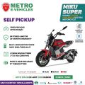 METRO MIKU SUPER Electric Motorcycle - Red / Blue / Black. 