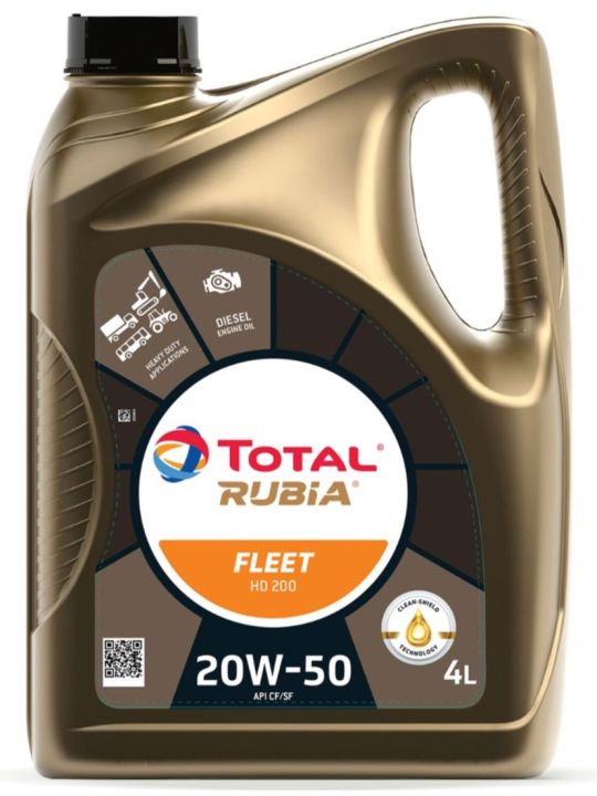 RUBIA FLEET HD 200 20W50 4L TOTAL PARCO
