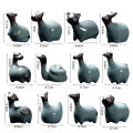 Animal Miniature Glazed Polished Cute Ceramic Animal Figurine. 