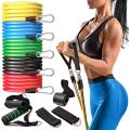 11PCS Bands-Set Expander Pull-Rope Fitness-Equipment Elastic-Bands Latex Yoga-Tubes Resistance. 
