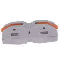 SPL-1 2 3 Way Reusable Spring Lever Terminal Block Electric Cable Wire Connector Encounter. 