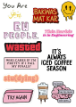 Meme sarcastic stickers A5 uncut , funny mobile ego Urdu | savage set Sheet  , funny, humor, hilarious, witty, edgy. 
