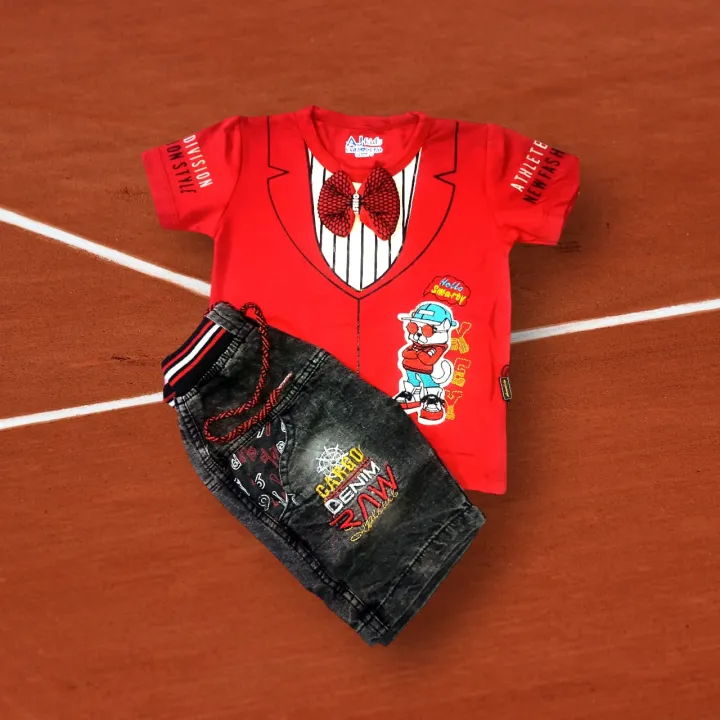 Imported%20Kids%20Clothes%20Summer%20Collection,%20Export%20Quality%20T-shirt%20And%20Jeans%20Short%20Pants%20For%20Kids%20Baby%20Boys%20-%20Image%205
