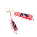 Fashion Prime Drink 3D Rubber Keychain Cute Bottle Key Chains For Men Women Ornament Car Bag Pendant Keyring Accessories Gift. 