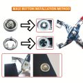 High Quality Metal Tich Button Clipper With 50 Buttons - Press Plier 9.5mm - Abaya Ring Metal Buttons Presser Machine Fastener Snap Buttons Kit - Tich Button Tool Kit. 