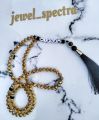 Customize your name on Tasbih made with Crystale beads in black color/in red/handcrafted/100 beads in tasbih/premium quality. 