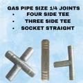 GAS PIPE 1/4 JOINTER | SOCKET | TEE | JOINT | 4TEE |Gas Pipe 1/4 Jointer | Gas Socket | Gas Tee Joint | 1/4 Gas Pipe Connector | Heavy Duty Gas Pipe Fittings | Reliable Gas Socket and Tee Joint. 