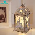 Green Home Table Lamp Eye Protection Hanging Lamp Wooden Wind Light Party Decoration. 