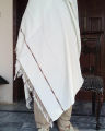 Swat Shawl For Men Woolen Shawl for winters - Off-White. 
