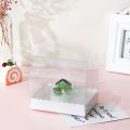 Plastic PET transparent portable pastry box Internet celebrity Swiss towel cake roll packaging box baking biscuit packaging box. 