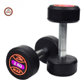 Rubber Coated Dumbbell – Anti-Slip Chrome Knurled Handle Cast Iron Weight for Home Gym & Strength Training | 1kg to 15kg | Floor-Friendly Rubber Finish | Men & Women (Single / Pair). 