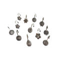 12/6/3Pcs Oxidized Golden/Silver Non-Pierced Noseclip NosePin NoseRings & NoseStud for women. 