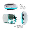 Portable Mini USB FM Radio rechargeable with Speaker Music Player Micro SD/TF Card Radio Speaker(18650 2000MA) (White) ORIGINAL UK ZONE STOCK. 