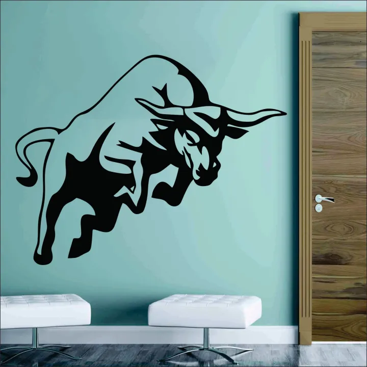 Beautiful%20bull%20wall%20art%20sticker,%20Car%20decor%20wall%20art%20sticker,%20Black%20Flying%20jump%20bull%20sicker%20Vinyl%20decor%20-%20Image%203