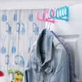 Room Decoration Items 4 Hole Durable Plastic Door Hangers For Clothes Over Door Hanger Hooks For Hanging Home Accessories For Hanging Coat Clothes Towels Small Bag Hanger -1Pc. 