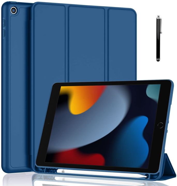 Pencil Holder Smart Case for IPad 7th Generation iPad 8th Generation iPad 9th Generation 10.2 inch