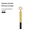 10 pcs Straight Floats Connector Coppper Fishing Float Holders 360 Degree Roating Freely Rotating 360 Degree Freely Float Holders Not Easily Corroded Wear Resistance Fixed Tube Fishing Accessories. 