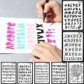 Hollow Scrapbooking Embossing Masking Spray Letter Alphabet Layering Stencils Wall Painting. 