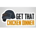 PUBG Stickers for Laptop - Aesthetic Art Stickers for mobile back, Laptop, dairy and for decorating your stuff and making them look more attractive - Chicken Dinner Stickers. 