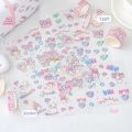 Sanrio Kuromi Cinnamoroll Melody Stickers Gift Box Kawaii Anime Hand Account Guka Decoration DIY Sticker Girls Kids Toys. 