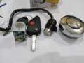 3 Pcs Lock Set (Ignition+Handle+Petrol Tank Cap) with Stylish Folding Key for 70cc Motorcycle. 