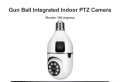 wifi security PTZ DUAL LENS BULB CTV CAMERA 4MP+4MP 1920x2160 RESOLOUTION HD IP wifi camera v380 pro app 360 rotation Day and night full colour HD camera. 