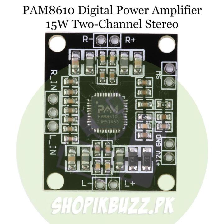 PAM8610 digital power amplifier board 15W two-channel stereo high-power amplifier board| Shopikbuzz