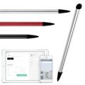 Universal 2 In 1 Premium Stylus Pen for Phone Tablet Touch Pen Drawing Capacitive Screen Pencil High Quality Resistive Pen Touch Screen Stylus Pens for Tablet - Black. 