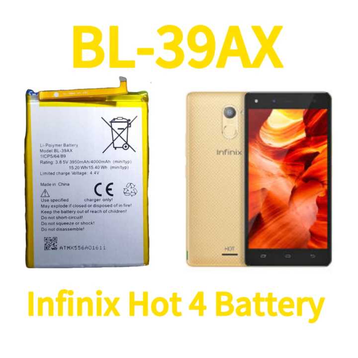 Infinix Hot 4 Battery, Infinix Battery, BL-39AX | Daraz.pk