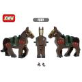 Lego Like The War Horse Building Blocks Middle Age Three Kingdoms 1580-1583 model. 