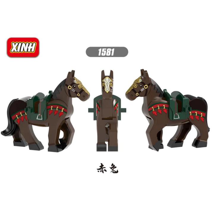 Lego Like The War Horse Building Blocks Middle Age Three Kingdoms 1580-1583 model
