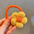1PC New Cute Sweet Fill Cotton Flowers Girls Kids Elastic Hair Bands Children Hair Ties Princess Hair Accessories Baby Headwear. 