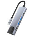 Multi Adapter USB Hub, Charging Station, Macbook Pro 13, Computer Accessories, 3.0 Type C, Rj45 HDMI-4K. 