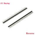 10pcs 2.54mm 1*40P 1X40P 90 Degree Right Angle Single Row Male Pin Header Positive/Reverse  Board Connector Pinheader 40Pin. 
