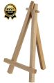 Wooden Easel Stand for Countertop Use, Standard Tripod Design 5 x 6 Inches - Natural. 