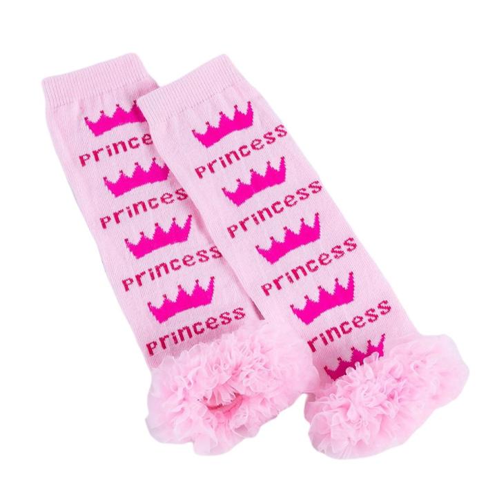 2020 Baby Girls Leg Warmers, Soft Knitting Leg Warmers Leggings with Chiffon Ruffles for Newborns and Inf