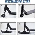 2pcs Snow Scooter Ski Skate Board Sled Conversion Kit Winter Cycling Ski Attachment for Kids Car Scooter Two-Wheel Sled. 